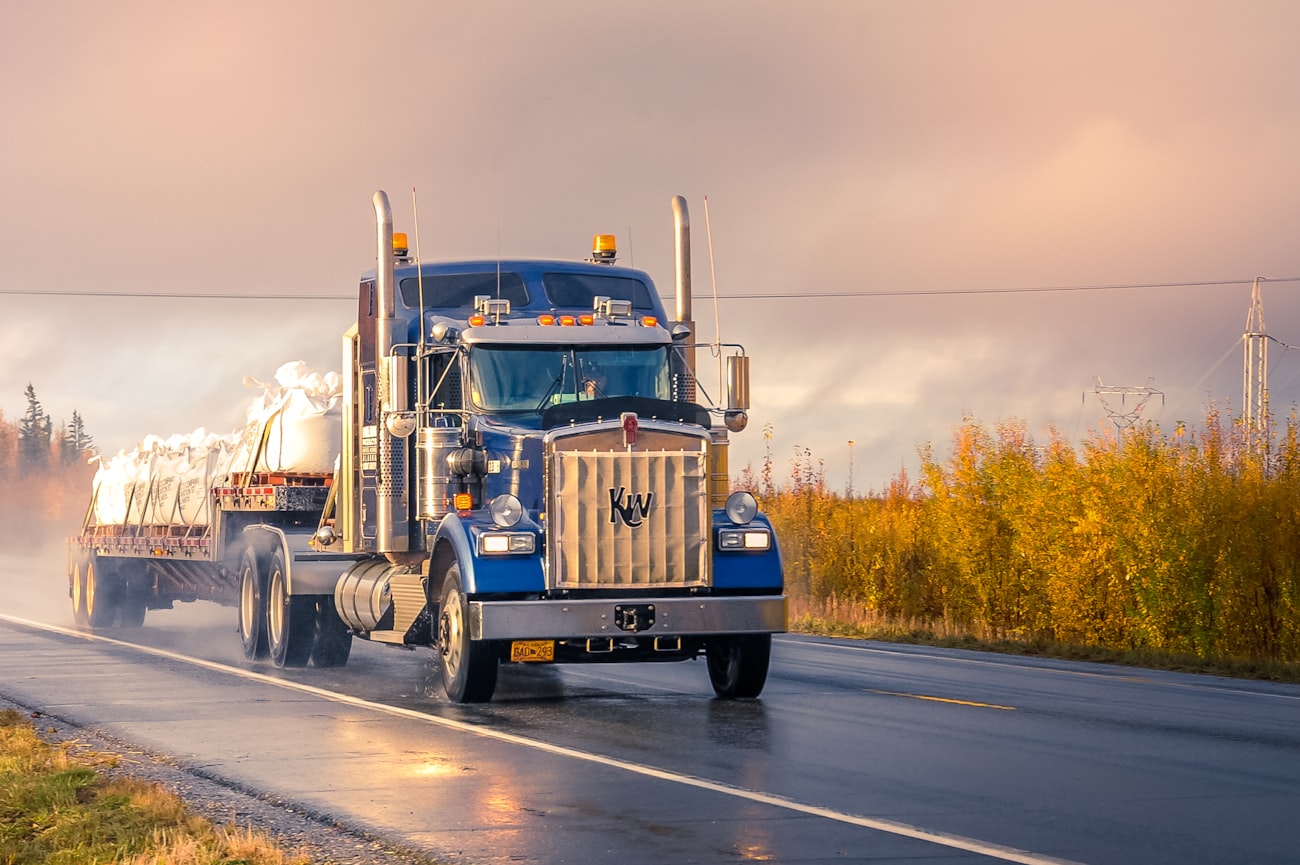 Apex Courier International freight truck