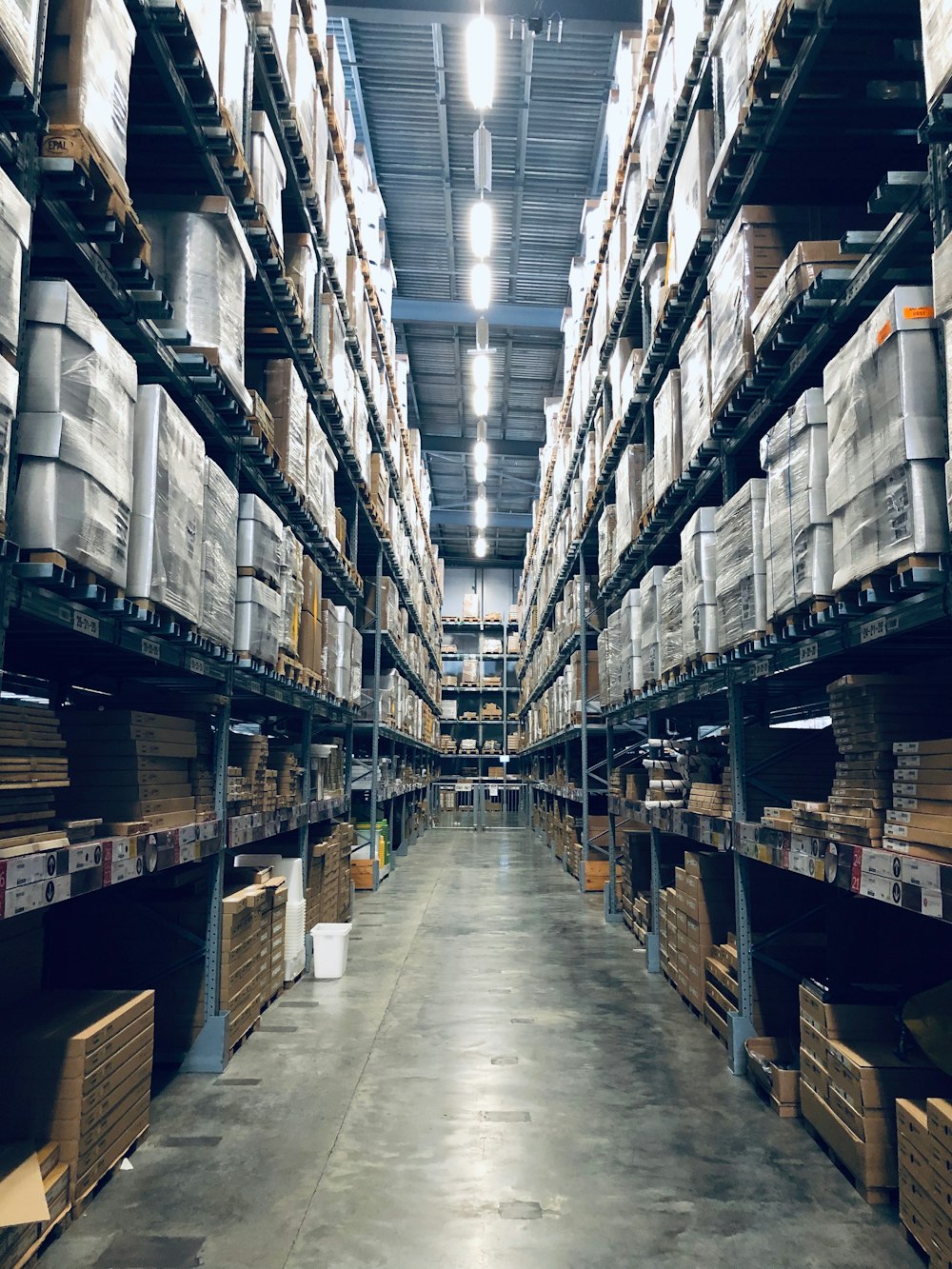 Apex Courier International fulfillment center aisle