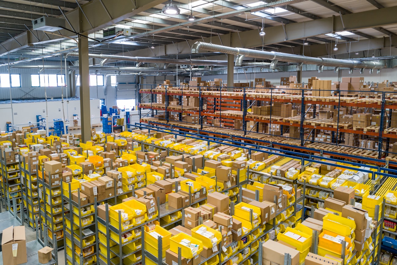 Inside an Apex Courier International fulfillment center